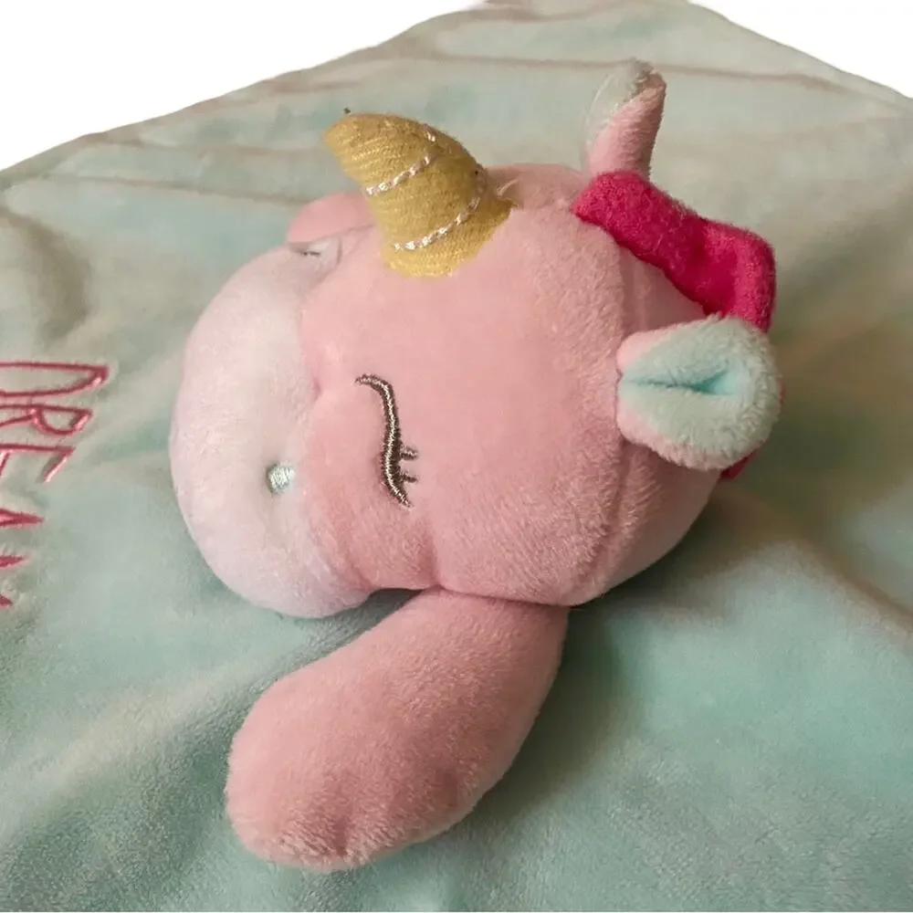 Baby Starter Unicorn Lovey Pink Dream A Little Dream Security Blanket Rattle